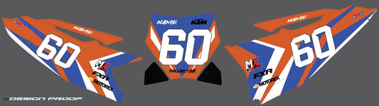 KTM Number Plates Sx/Sxf