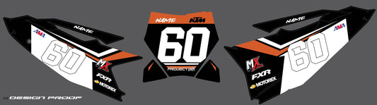 KTM Number Plates Sx/Sxf