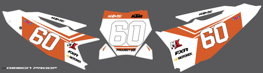 KTM Number Plates Sx/Sxf